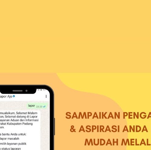 Layanan Pengaduan Publik Lapor Ajo WhatsApp Diskominfo